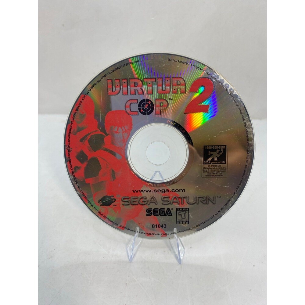 Virtua Cop 2 (Sega Saturn) Disc Only